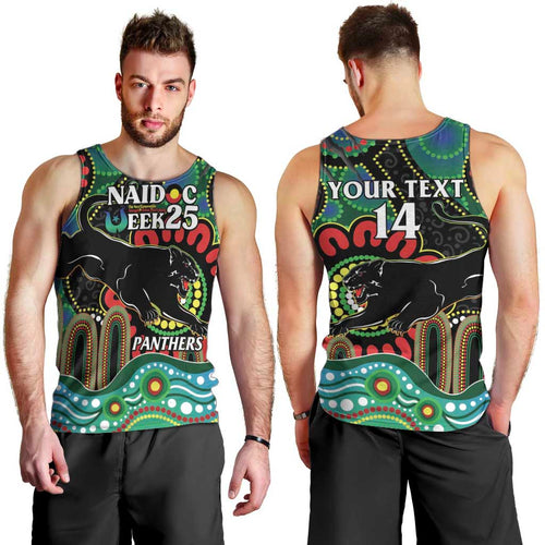 Custom NAIDOC Week 2025 Panthers Men Tank Top Go Mountain Men Indigenous Art