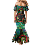 Custom NAIDOC Week 2025 Panthers Mermaid Dress Go Mountain Men Indigenous Art