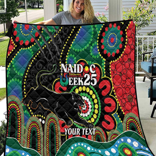 Custom NAIDOC Week 2025 Panthers Quilt Go Mountain Men Indigenous Art