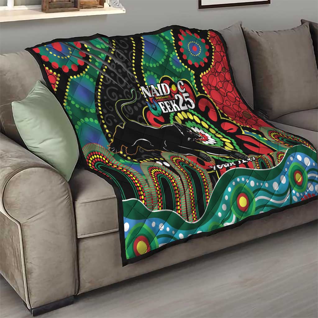 Custom NAIDOC Week 2025 Panthers Quilt Go Mountain Men Indigenous Art