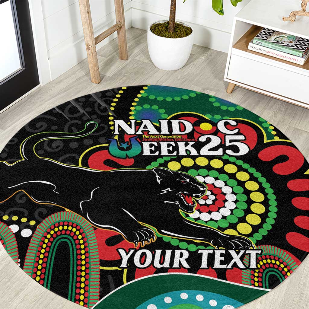 Custom NAIDOC Week 2025 Panthers Round Carpet Go Mountain Men Indigenous Art