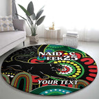 Custom NAIDOC Week 2025 Panthers Round Carpet Go Mountain Men Indigenous Art