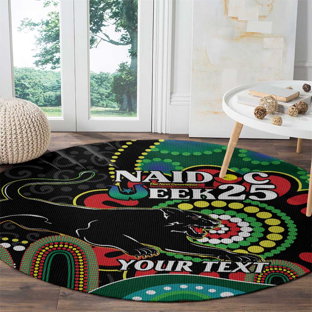 Custom NAIDOC Week 2025 Panthers Round Carpet Go Mountain Men Indigenous Art