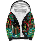 Custom NAIDOC Week 2025 Panthers Sherpa Hoodie Go Mountain Men Indigenous Art