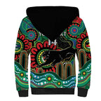 Custom NAIDOC Week 2025 Panthers Sherpa Hoodie Go Mountain Men Indigenous Art