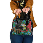 Custom NAIDOC Week 2025 Panthers Shoulder Handbag Go Mountain Men Indigenous Art