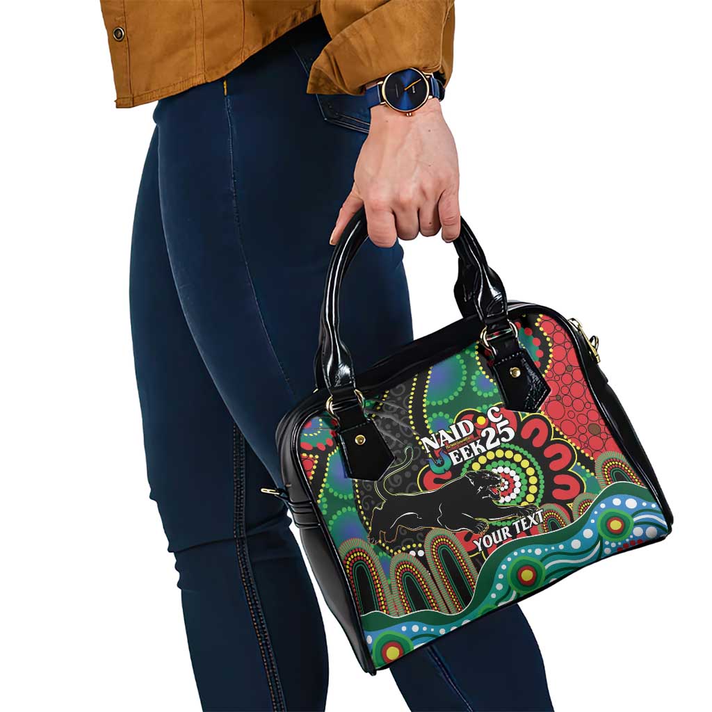 Custom NAIDOC Week 2025 Panthers Shoulder Handbag Go Mountain Men Indigenous Art