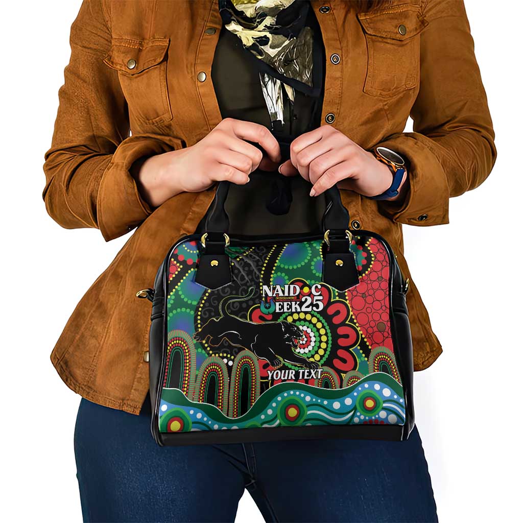 Custom NAIDOC Week 2025 Panthers Shoulder Handbag Go Mountain Men Indigenous Art