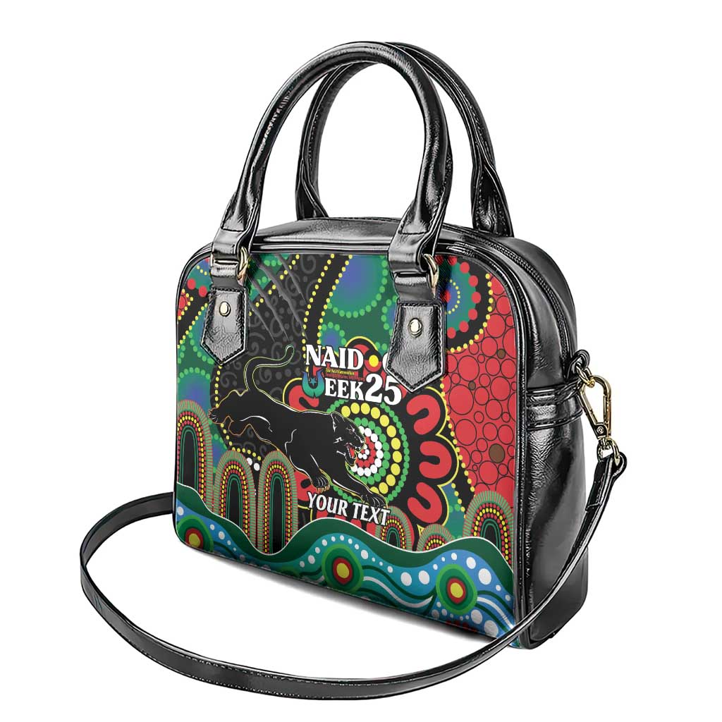 Custom NAIDOC Week 2025 Panthers Shoulder Handbag Go Mountain Men Indigenous Art