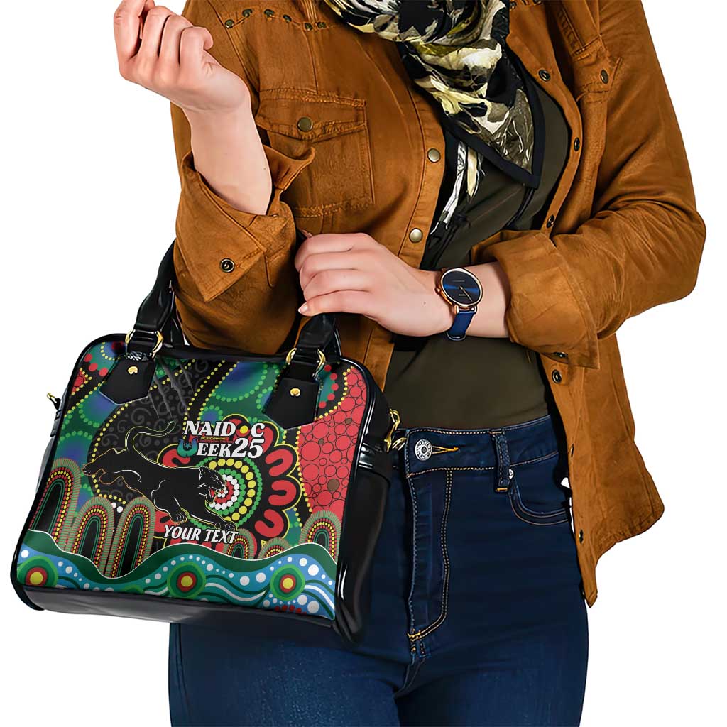 Custom NAIDOC Week 2025 Panthers Shoulder Handbag Go Mountain Men Indigenous Art