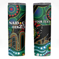 Custom NAIDOC Week 2025 Panthers Skinny Tumbler Go Mountain Men Indigenous Art