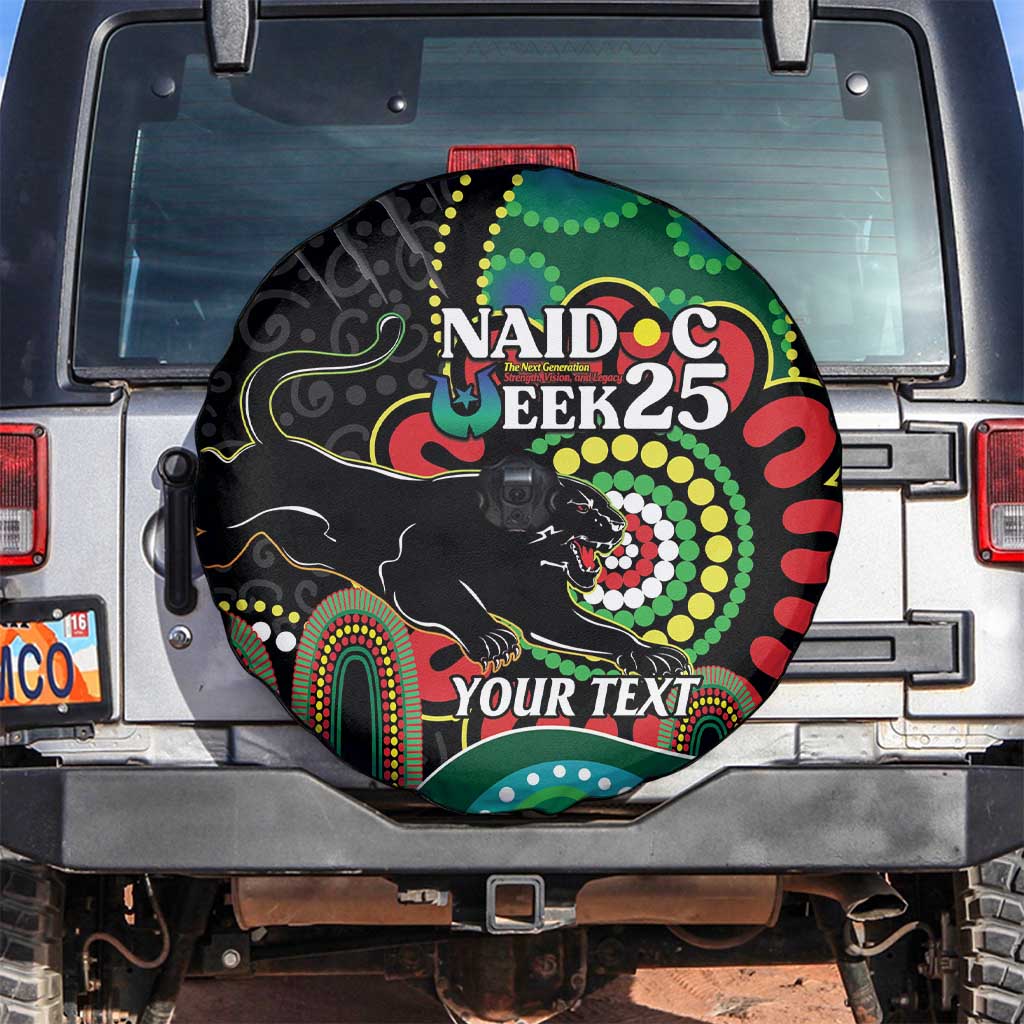 Custom NAIDOC Week 2025 Panthers Spare Tire Cover Go Mountain Men Indigenous Art
