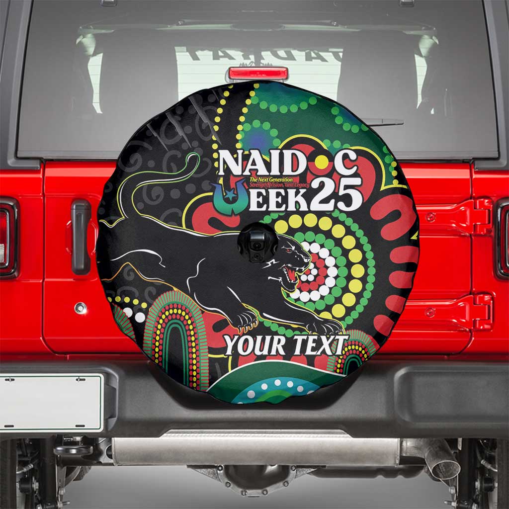 Custom NAIDOC Week 2025 Panthers Spare Tire Cover Go Mountain Men Indigenous Art