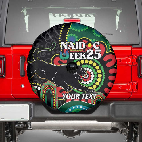 Custom NAIDOC Week 2025 Panthers Spare Tire Cover Go Mountain Men Indigenous Art