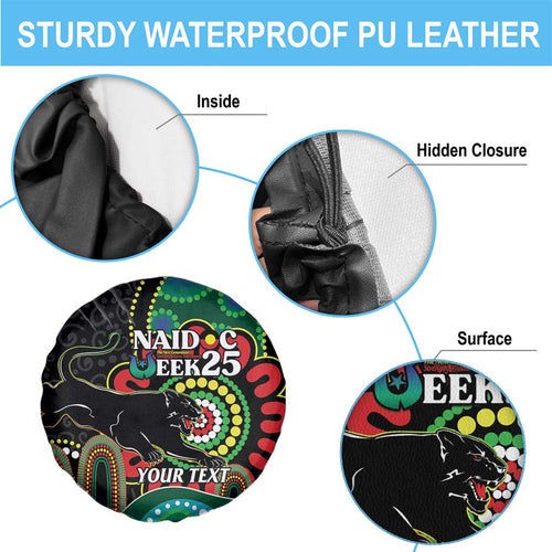 Custom NAIDOC Week 2025 Panthers Spare Tire Cover Go Mountain Men Indigenous Art