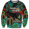 Custom NAIDOC Week 2025 Panthers Sweatshirt Go Mountain Men Indigenous Art