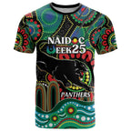 Custom NAIDOC Week 2025 Panthers T Shirt Go Mountain Men Indigenous Art