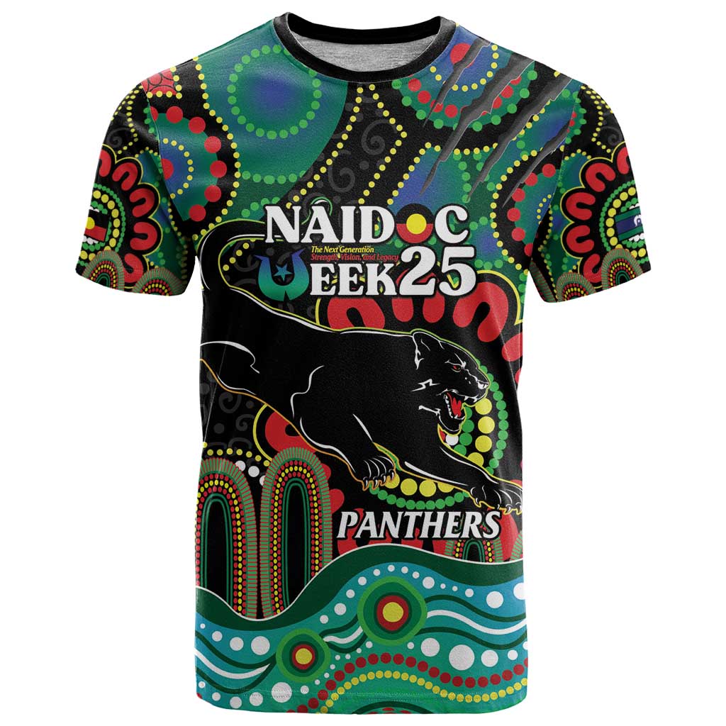 Custom NAIDOC Week 2025 Panthers T Shirt Go Mountain Men Indigenous Art