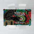 Custom NAIDOC Week 2025 Panthers Tablecloth Go Mountain Men Indigenous Art