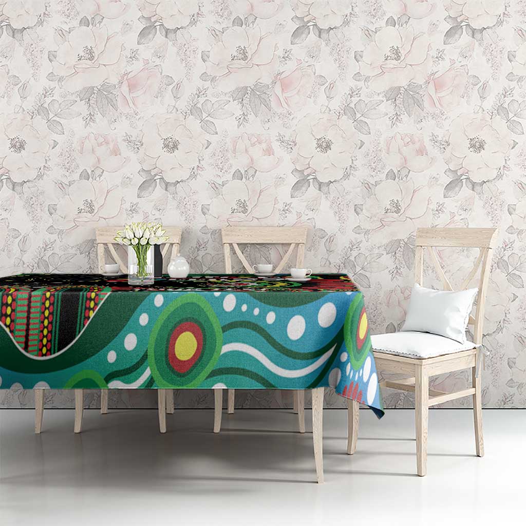 Custom NAIDOC Week 2025 Panthers Tablecloth Go Mountain Men Indigenous Art