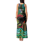 Custom NAIDOC Week 2025 Panthers Tank Maxi Dress Go Mountain Men Indigenous Art