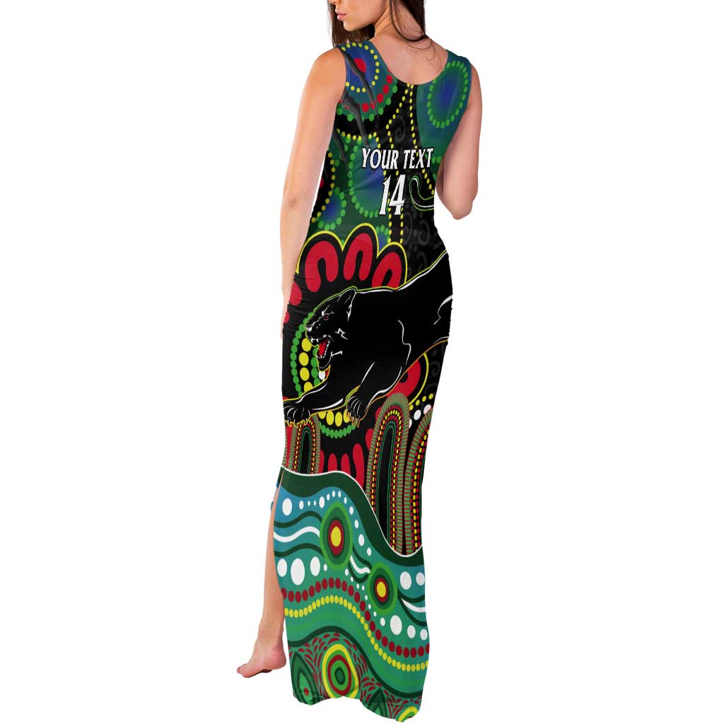 Custom NAIDOC Week 2025 Panthers Tank Maxi Dress Go Mountain Men Indigenous Art