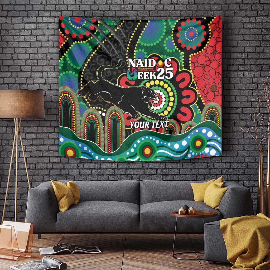 Custom NAIDOC Week 2025 Panthers Tapestry Go Mountain Men Indigenous Art