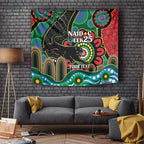 Custom NAIDOC Week 2025 Panthers Tapestry Go Mountain Men Indigenous Art