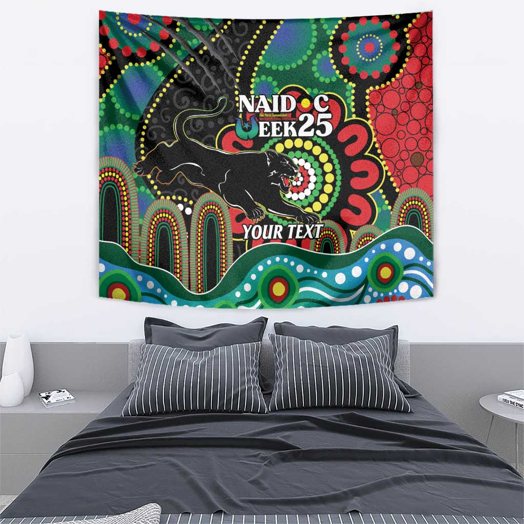 Custom NAIDOC Week 2025 Panthers Tapestry Go Mountain Men Indigenous Art