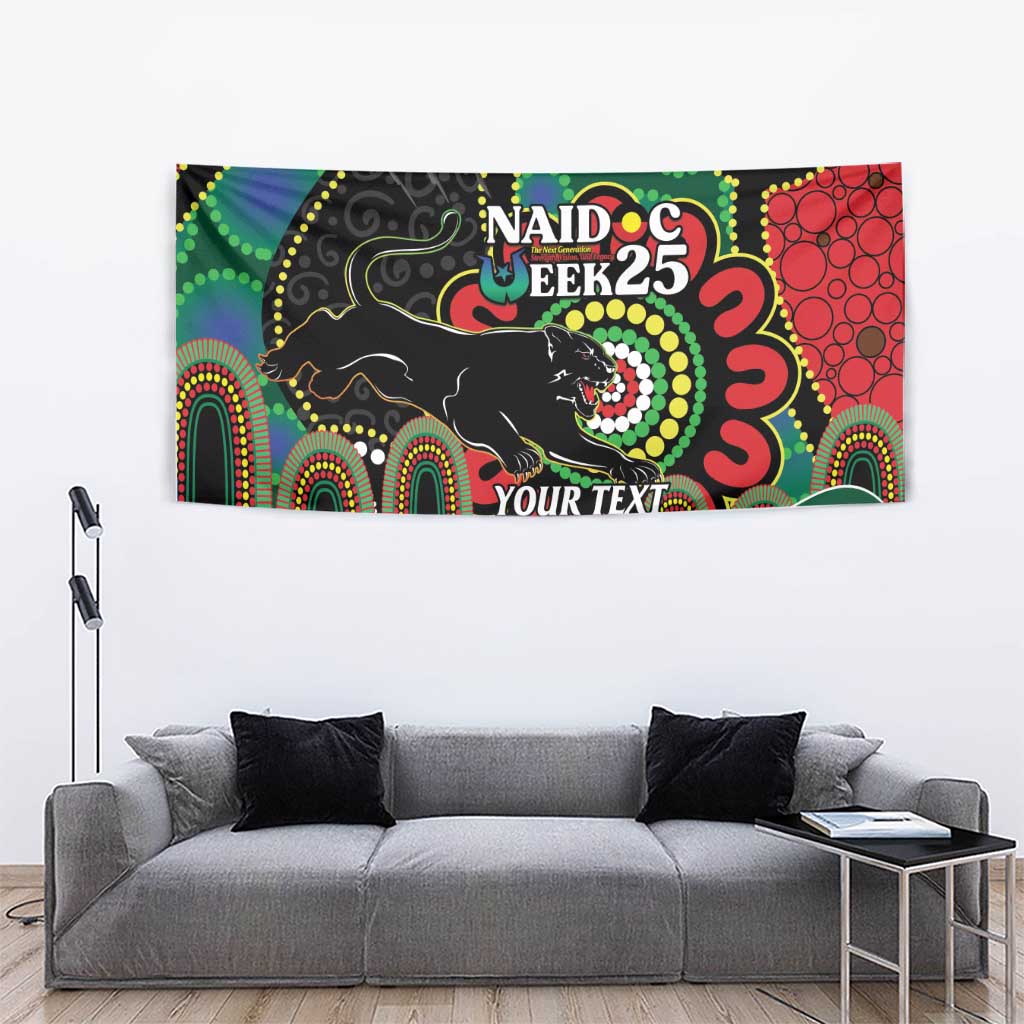 Custom NAIDOC Week 2025 Panthers Tapestry Go Mountain Men Indigenous Art