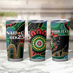 Custom NAIDOC Week 2025 Panthers Tumbler Cup Go Mountain Men Indigenous Art