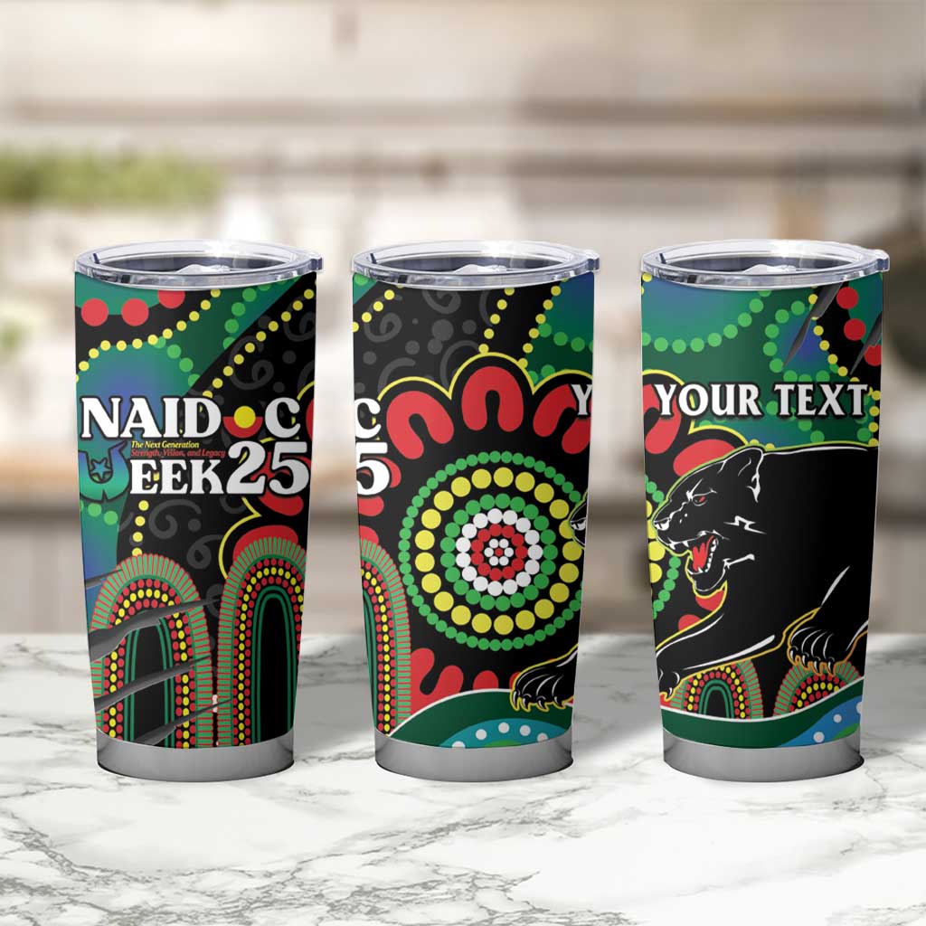 Custom NAIDOC Week 2025 Panthers Tumbler Cup Go Mountain Men Indigenous Art