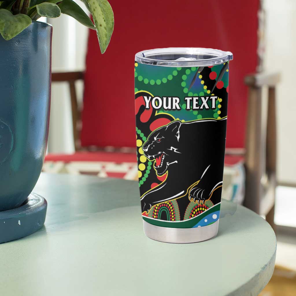 Custom NAIDOC Week 2025 Panthers Tumbler Cup Go Mountain Men Indigenous Art