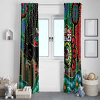 Custom NAIDOC Week 2025 Panthers Window Curtain Go Mountain Men Indigenous Art