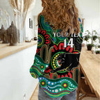 Custom NAIDOC Week 2025 Panthers Women Casual Shirt Go Mountain Men Indigenous Art