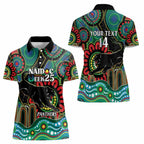 Custom NAIDOC Week 2025 Panthers Women Polo Shirt Go Mountain Men Indigenous Art