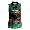 Custom NAIDOC Week 2025 Panthers Women Sleeveless Polo Shirt Go Mountain Men Indigenous Art