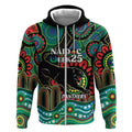 Custom NAIDOC Week 2025 Panthers Zip Hoodie Go Mountain Men Indigenous Art