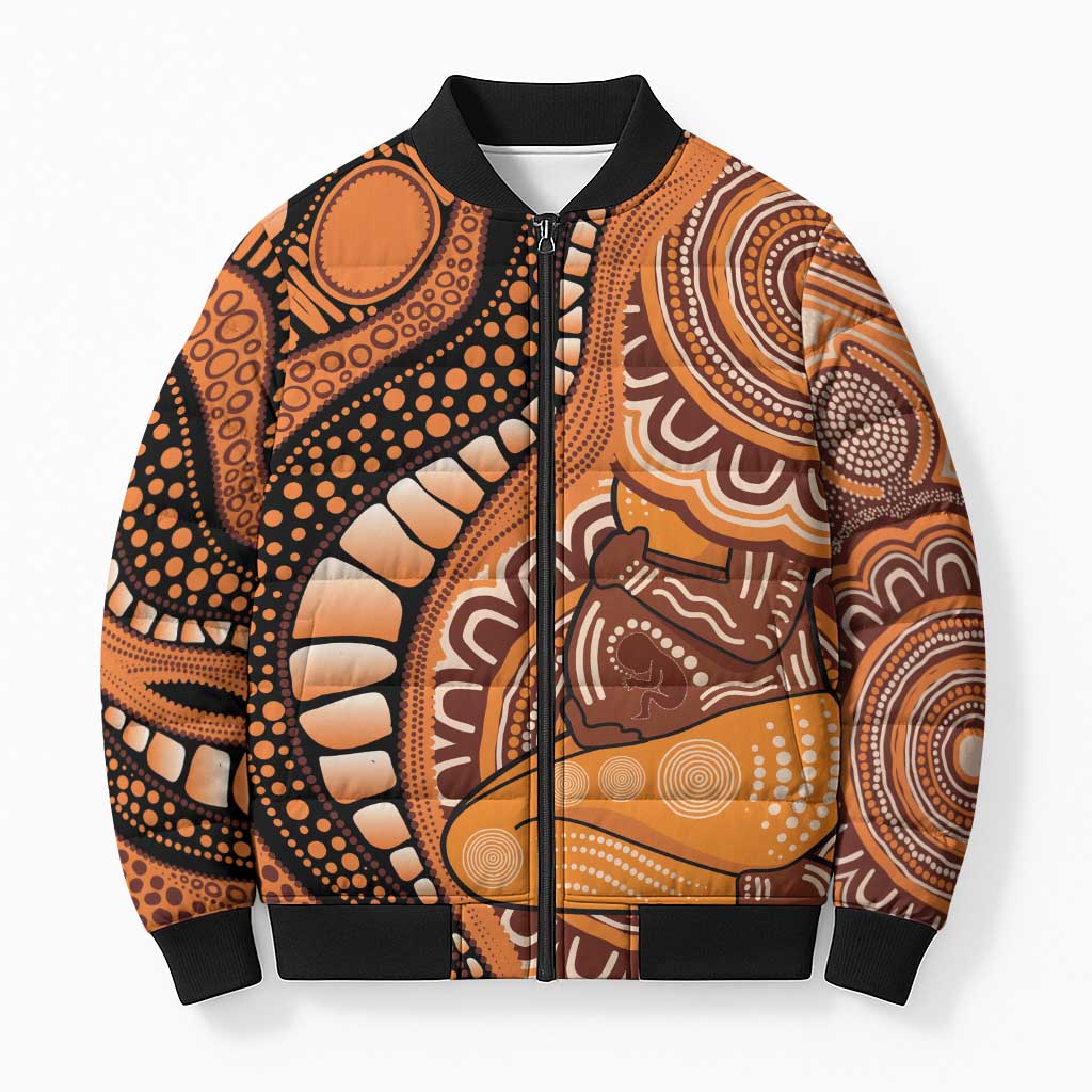 Australia Mother's Day 2026 Indigenous Art Bomber Puffer Jacket