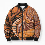 Australia Mother's Day 2026 Indigenous Art Bomber Puffer Jacket