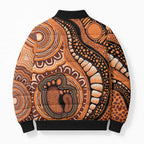Australia Mother's Day 2026 Indigenous Art Bomber Puffer Jacket