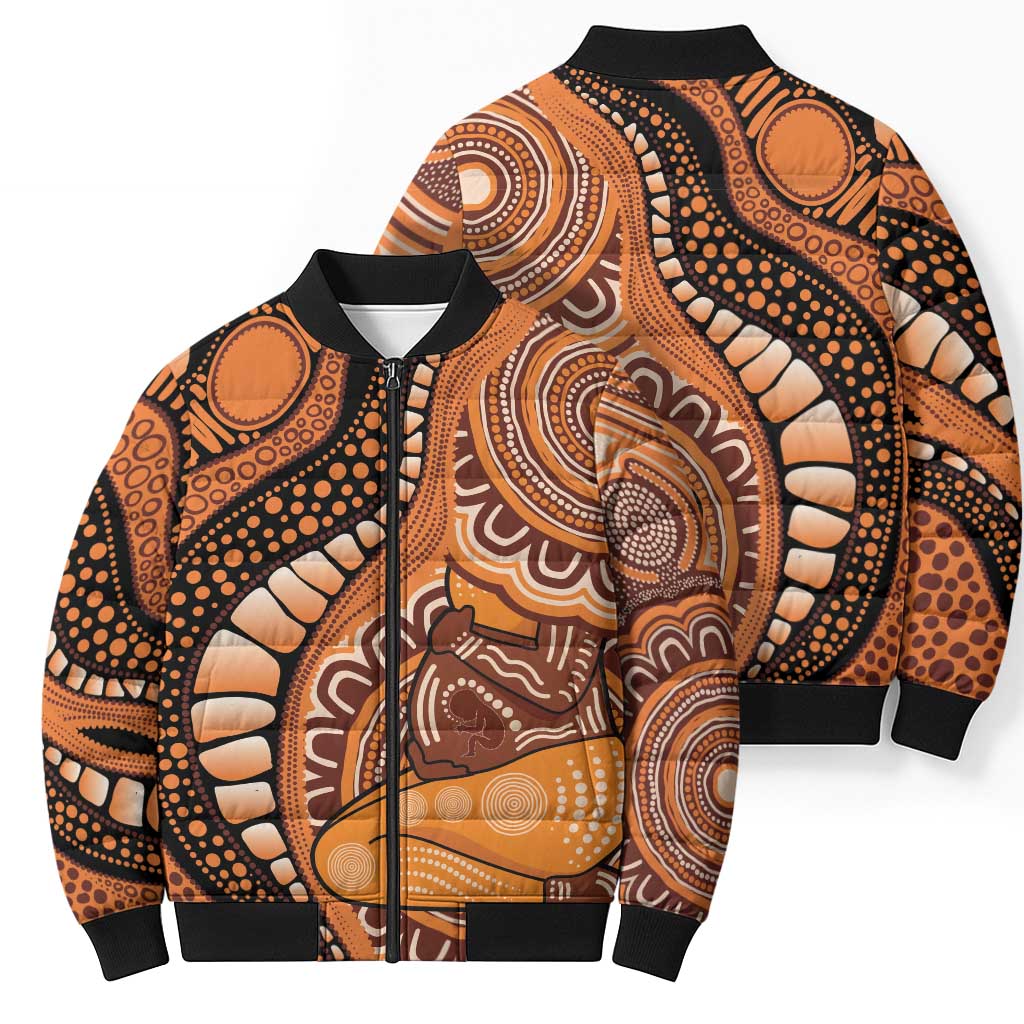 Australia Mother's Day 2026 Indigenous Art Bomber Puffer Jacket