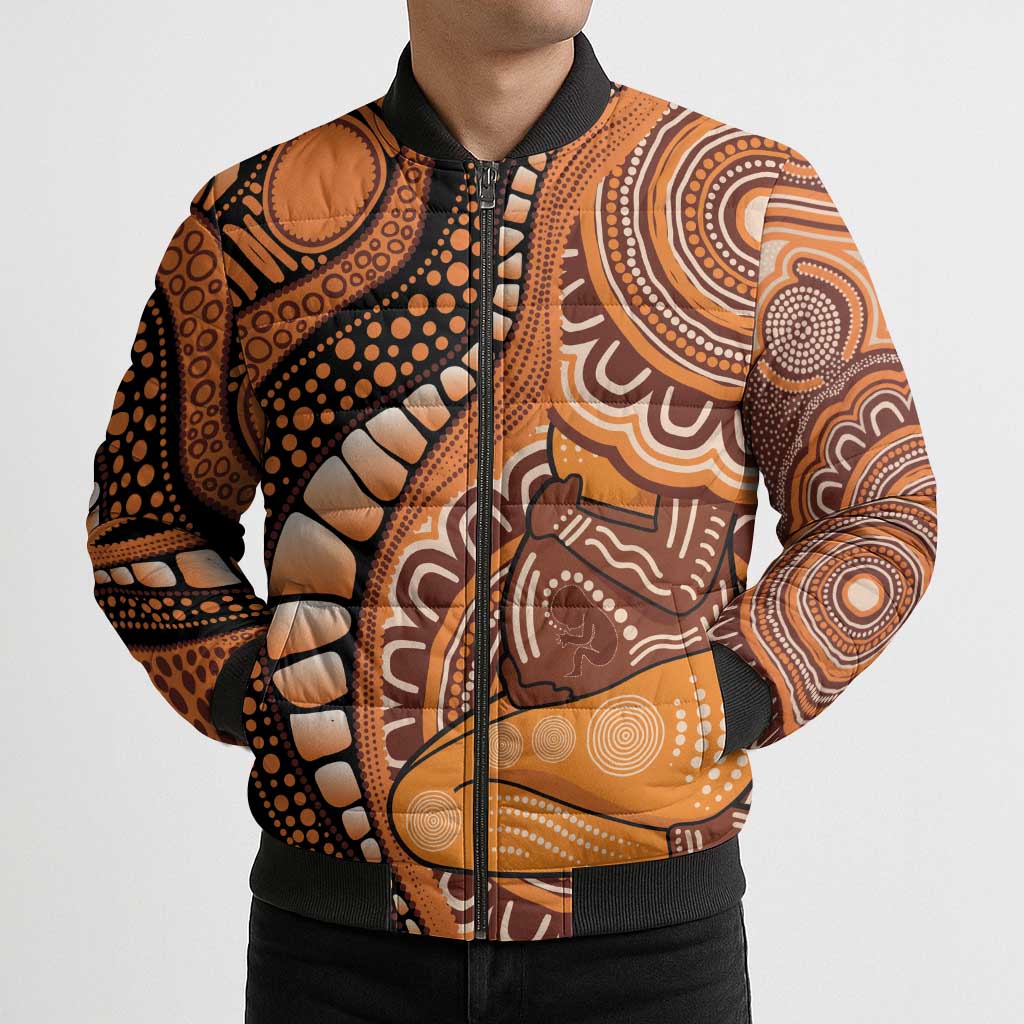 Australia Mother's Day 2026 Indigenous Art Bomber Puffer Jacket