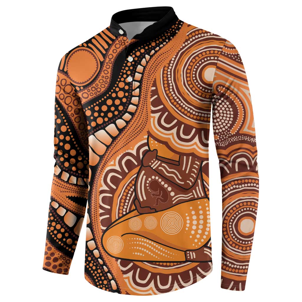 Australia Mother's Day 2026 Indigenous Art Button Sweatshirt