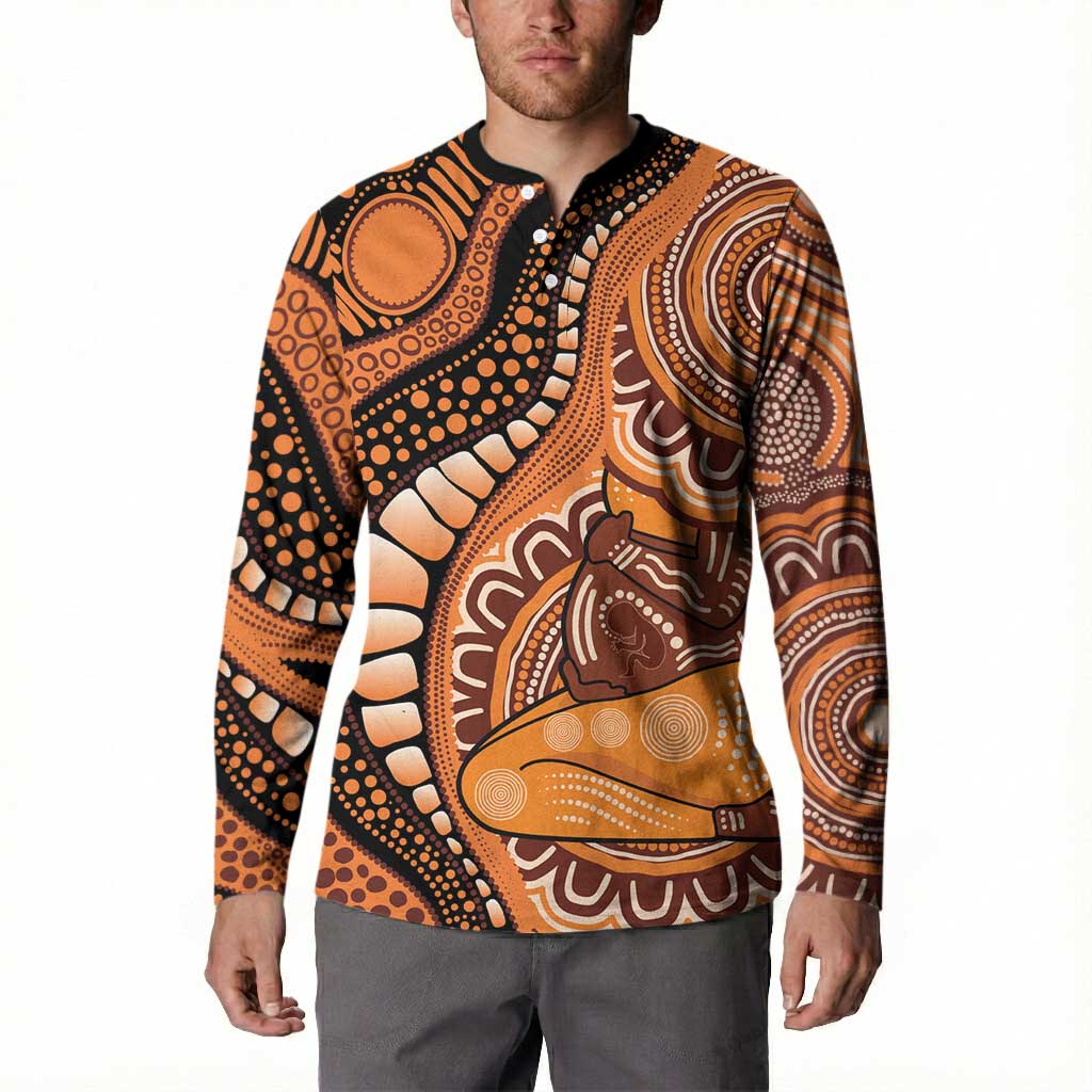 Australia Mother's Day 2026 Indigenous Art Button Sweatshirt