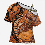 Australia Mother's Day 2026 Indigenous Art Cross Shoulder Shirt