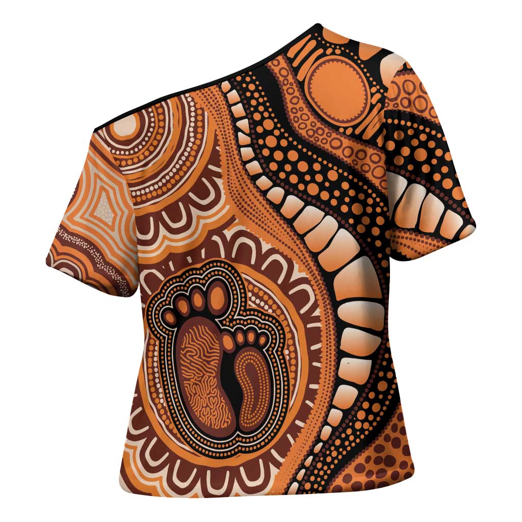 Australia Mother's Day 2026 Indigenous Art Cross Shoulder Shirt