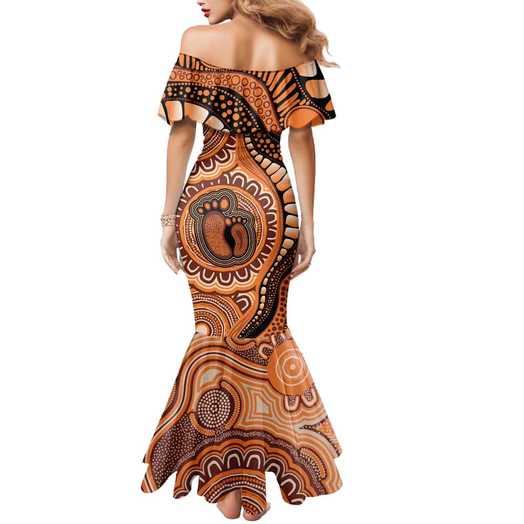Australia Mother's Day 2026 Indigenous Art Family Matching Mermaid Dress and Hawaiian Shirt