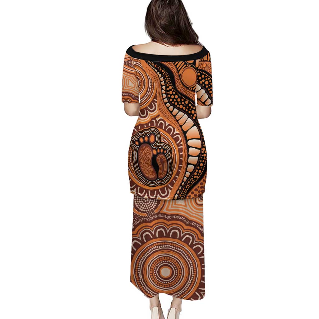 Australia Mother's Day 2026 Indigenous Art Family Matching Puletasi and Hawaiian Shirt