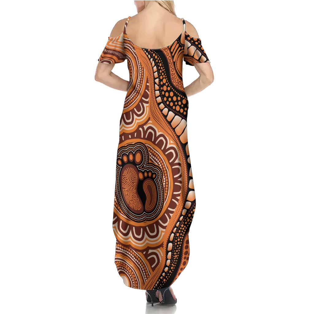Australia Mother's Day 2026 Indigenous Art Family Matching Summer Maxi Dress and Hawaiian Shirt